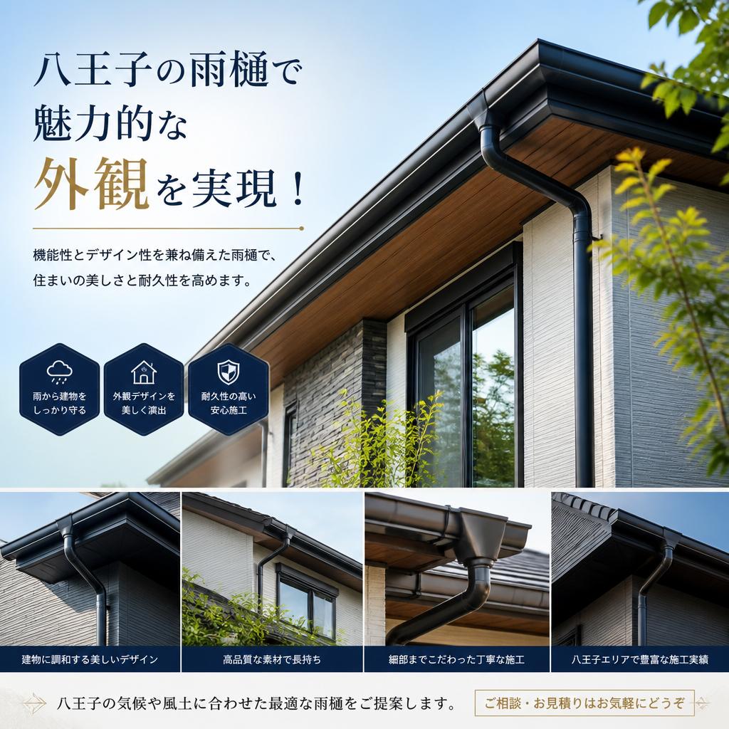八王子の雨樋で魅力的な外観を実現！